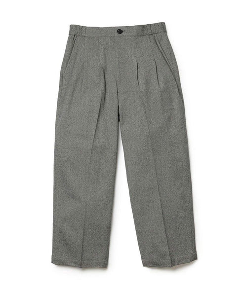 MR.OLIVE / PEACHSKIN STRETCH GABARDINE / 2TACK WIDE EASY PANTS / ミスターオリーブ ピーチスキンストレッチギャバジン 2タックワイドイージーパンツ